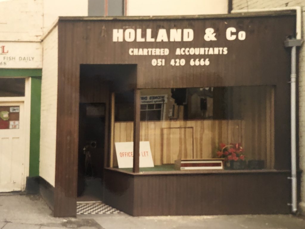 Old photograph of office approximately 1987